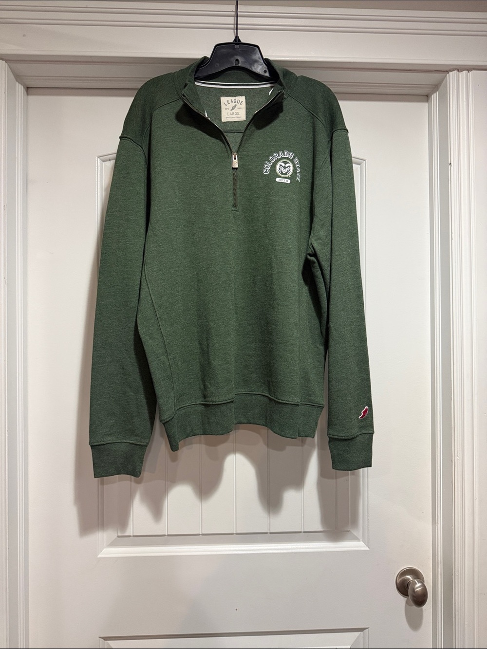 League Colorado State Rams Quarter Zip Pullover Men’s Size Large .